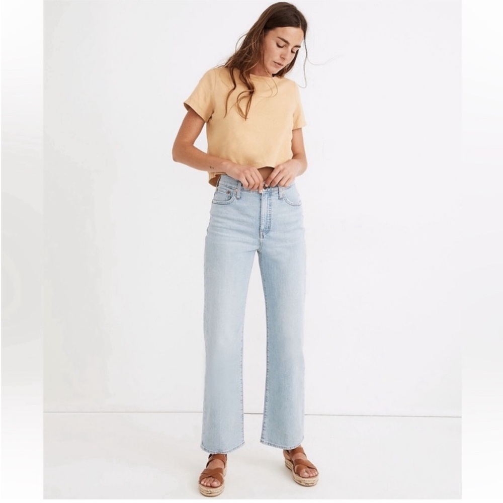 Madewell The Perfect Vintage Wide-Leg Crop Women's Jeans Size 28. Worn Once!